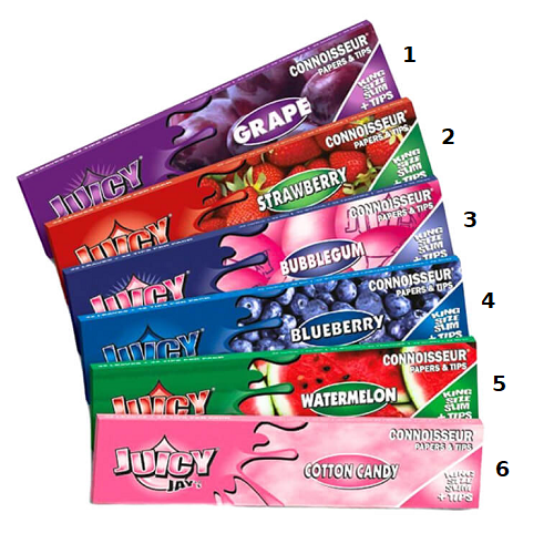 juicy + tips sabores